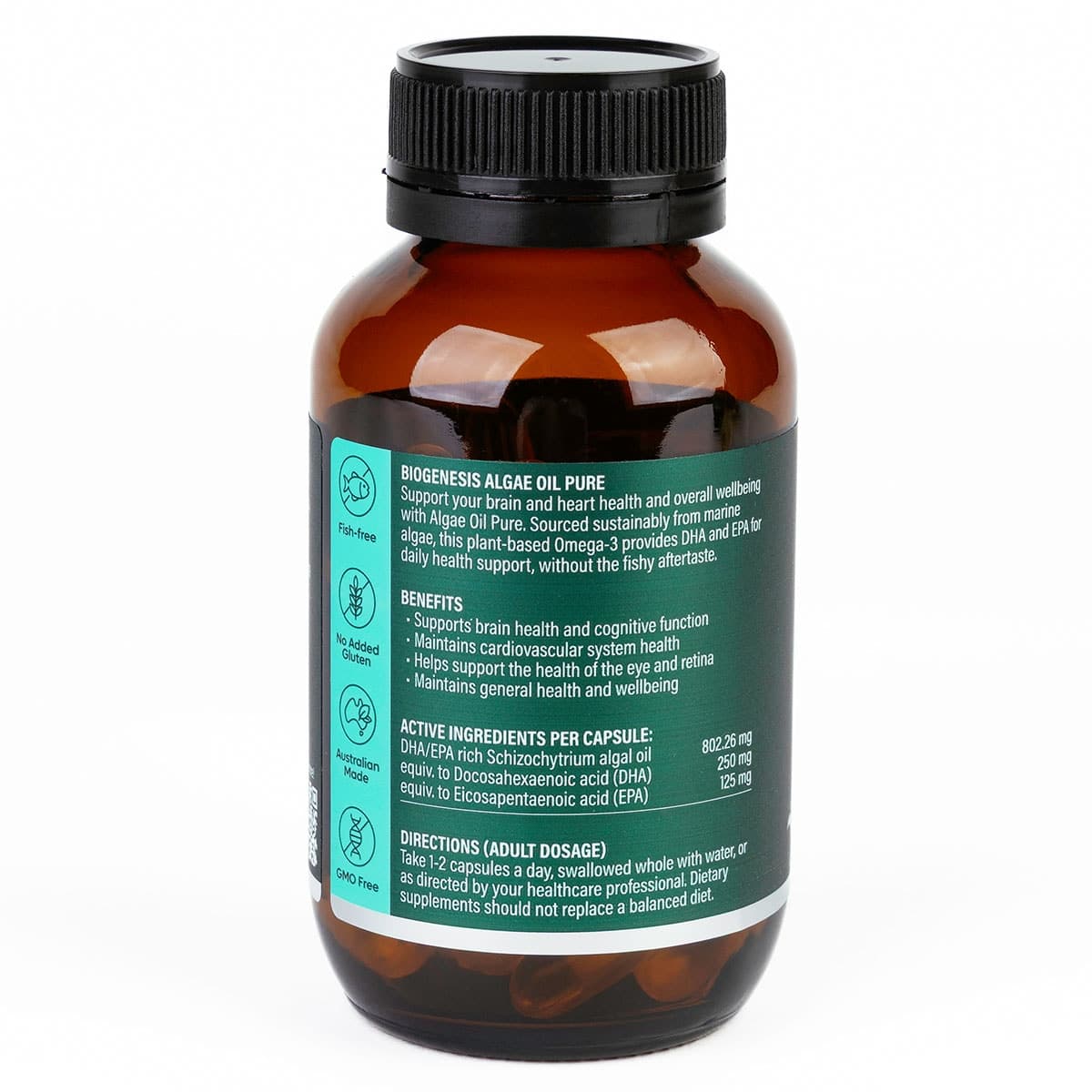 Thumbnail BioGenesis Algae Oil Pure 60 Capsules