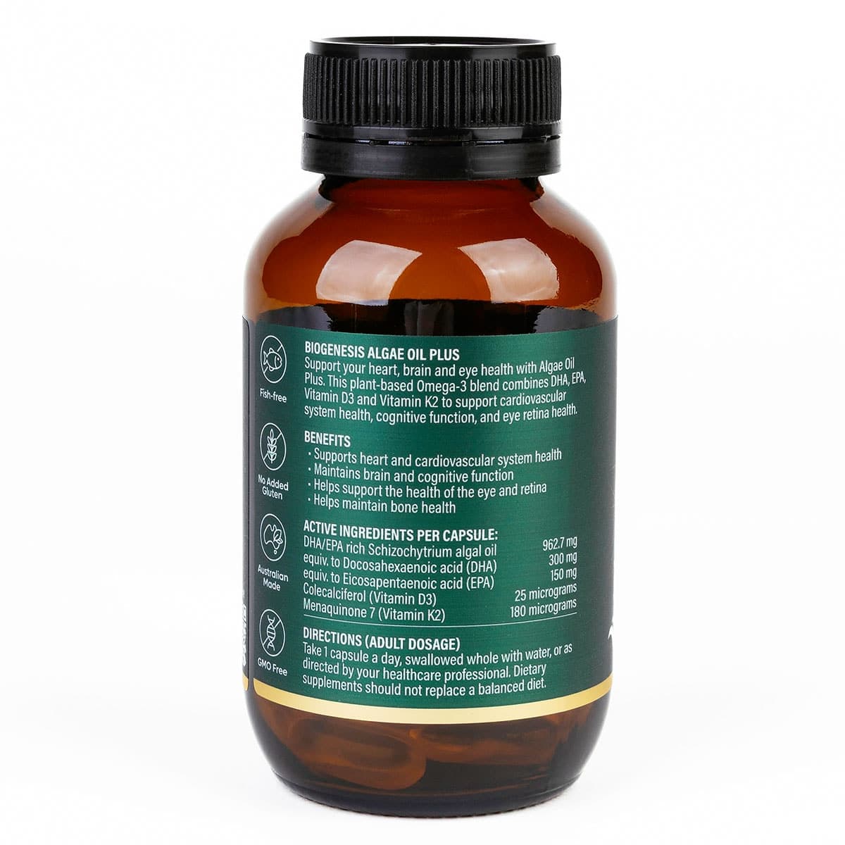 Thumbnail BioGenesis Algae Oil Plus 60 Capsules