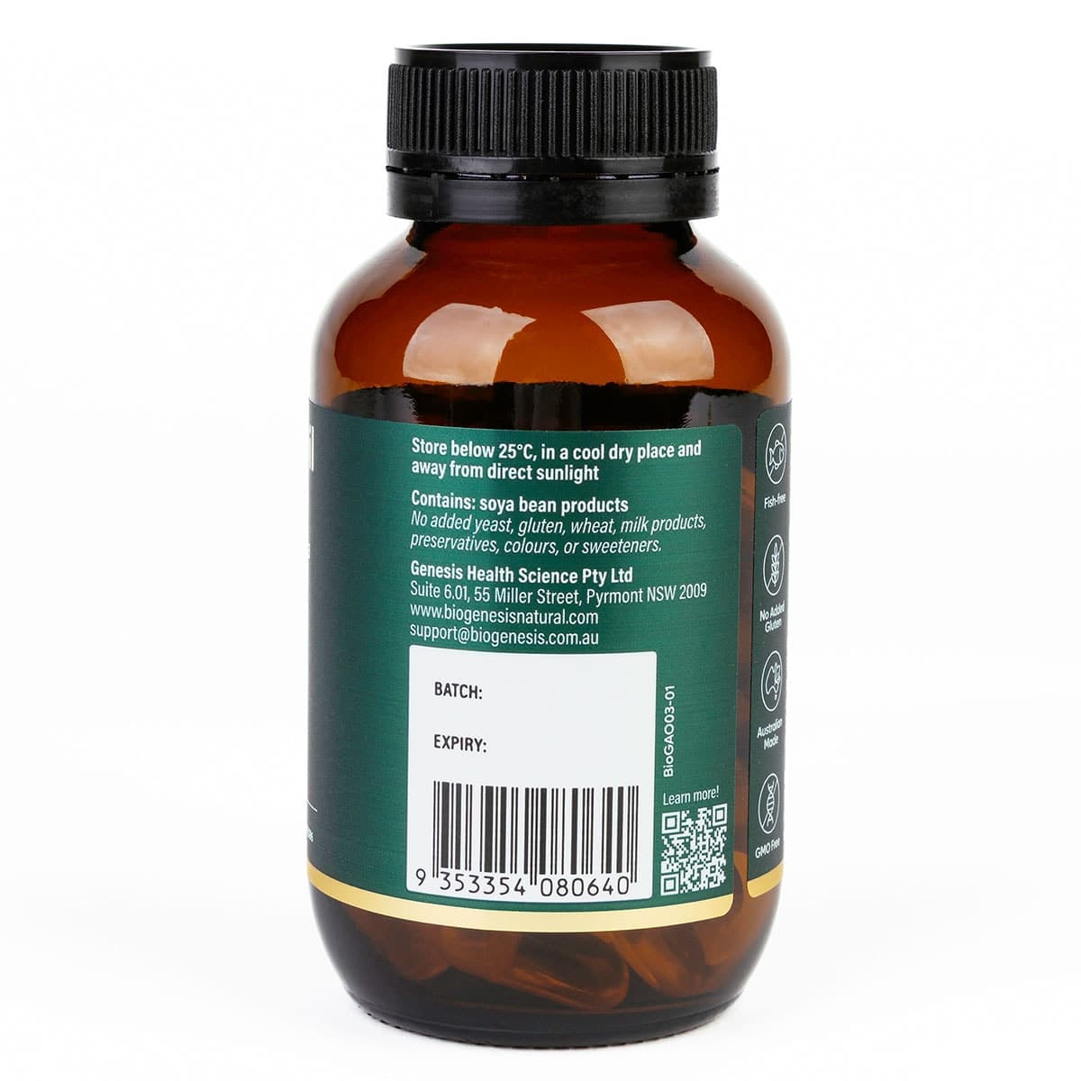 Thumbnail BioGenesis Algae Oil Plus 60 Capsules