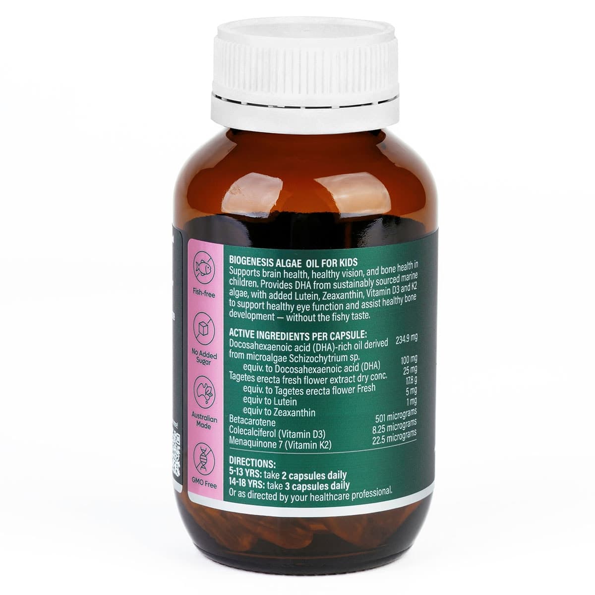 Thumbnail BioGenesis Algae Oil for Kids 60 Capsules
