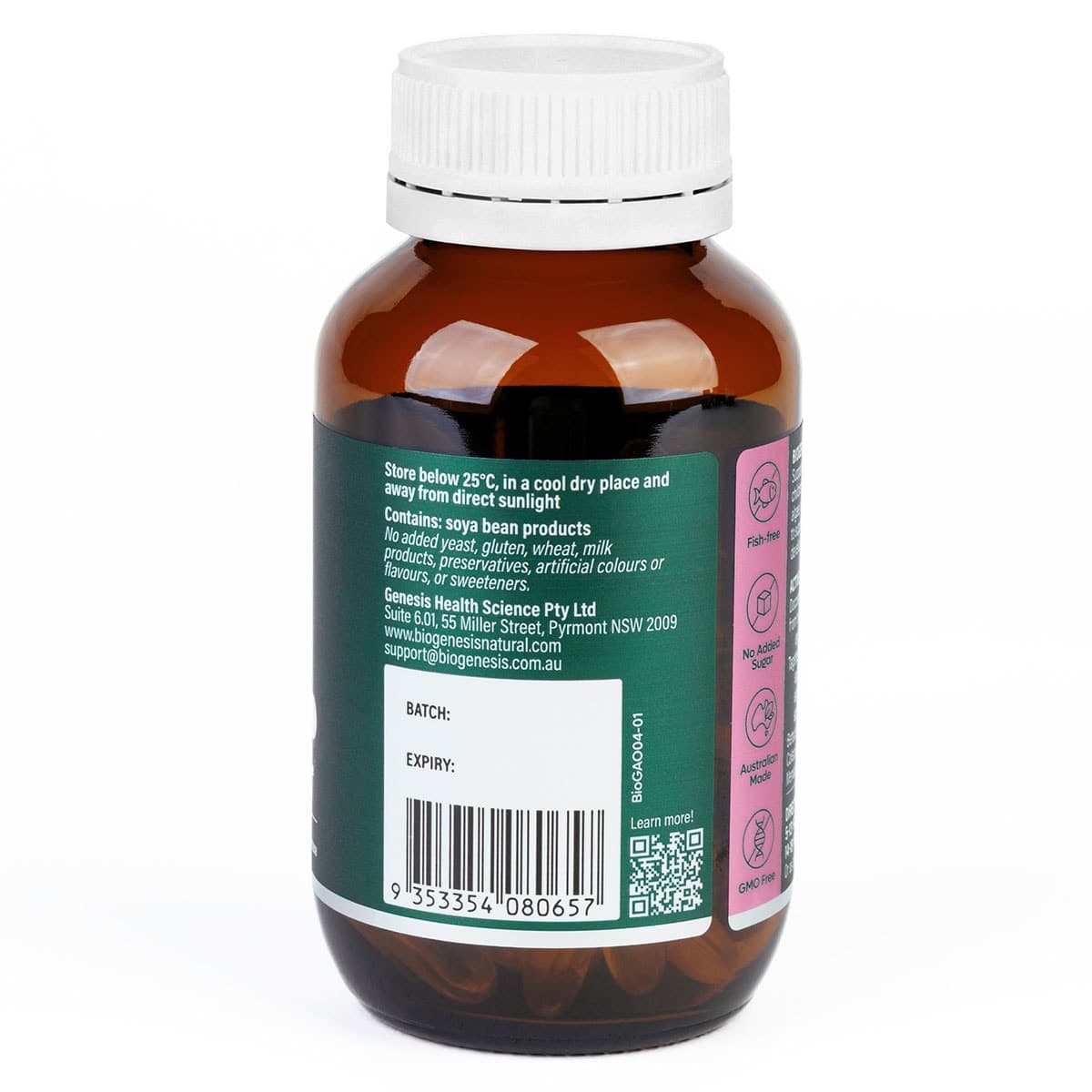 Thumbnail BioGenesis Algae Oil for Kids 60 Capsules
