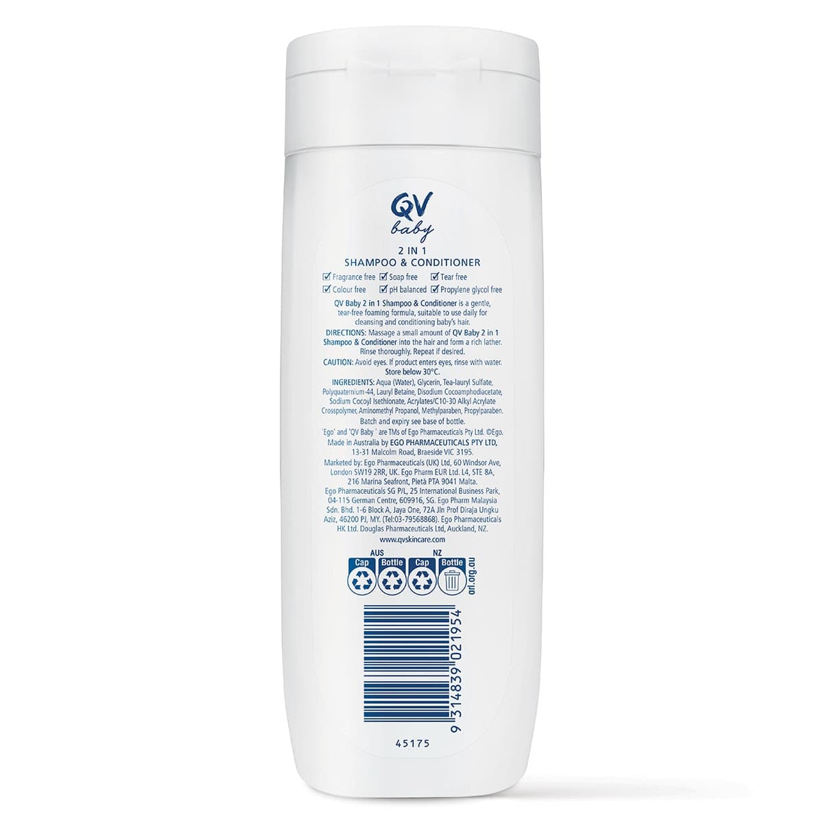 Thumbnail Ego QV Baby 2in1 Shampoo & Conditioner 250g