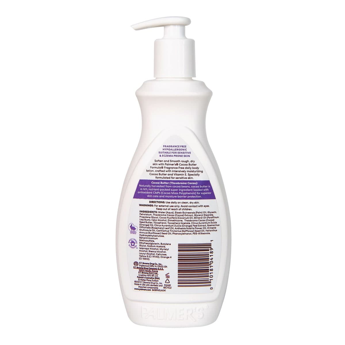 Thumbnail Palmers Cocoa Butter Fragrance Free Body Lotion Pump 400ml