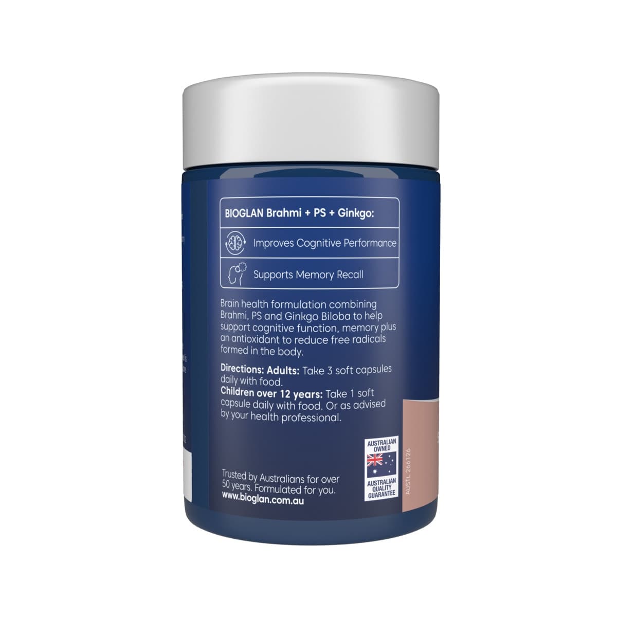 Thumbnail Bioglan Brahmi + PS + Ginkgo Focus 50 Capsules