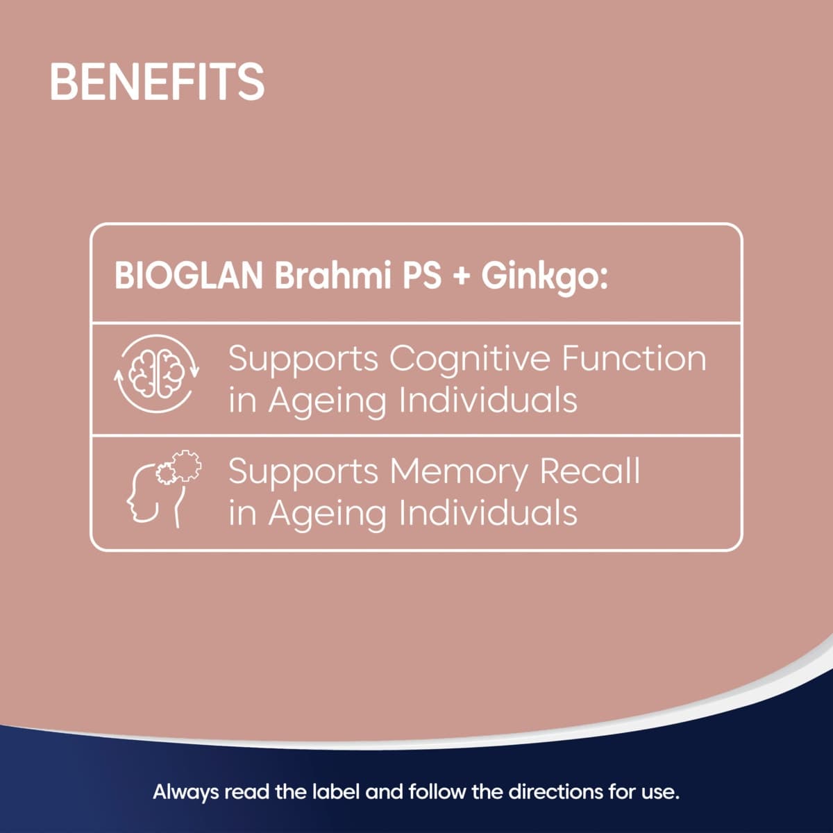 Thumbnail Bioglan Brahmi + PS + Ginkgo Focus 50 Capsules