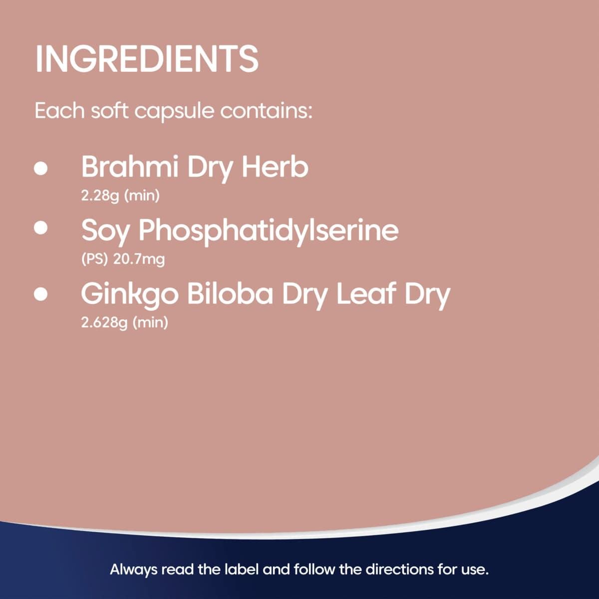 Thumbnail Bioglan Brahmi + PS + Ginkgo Focus 50 Capsules