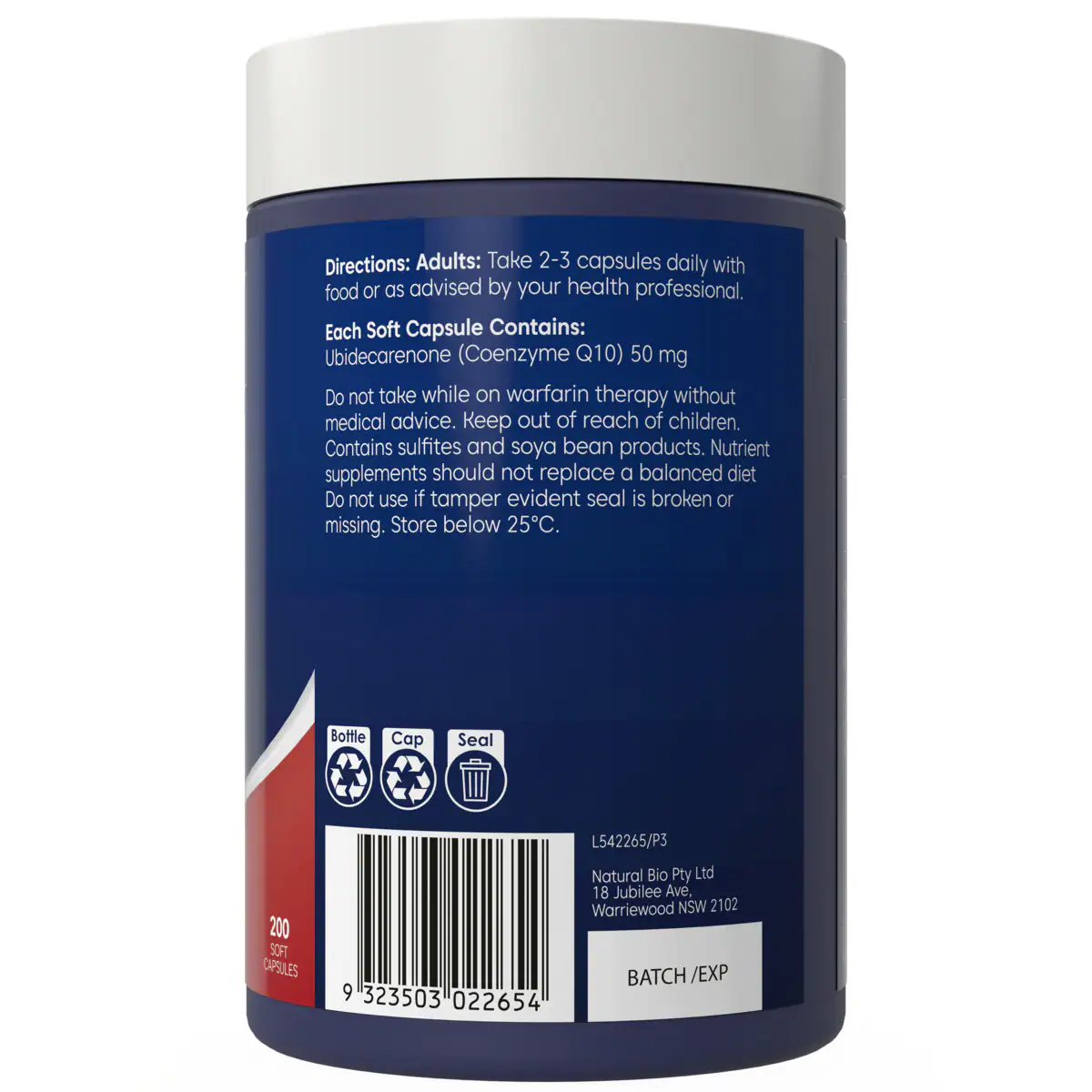 Thumbnail Bioglan COQ10 50mg Potent Antioxidant 200 Capsules