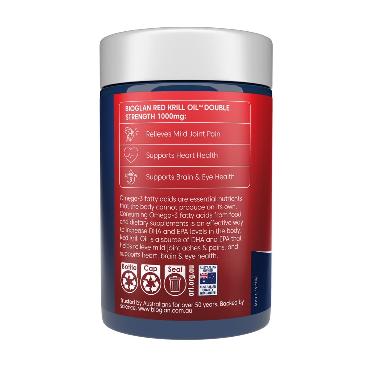 Thumbnail Bioglan Red Krill Oil Double Strength 1000mg 60 Capsules