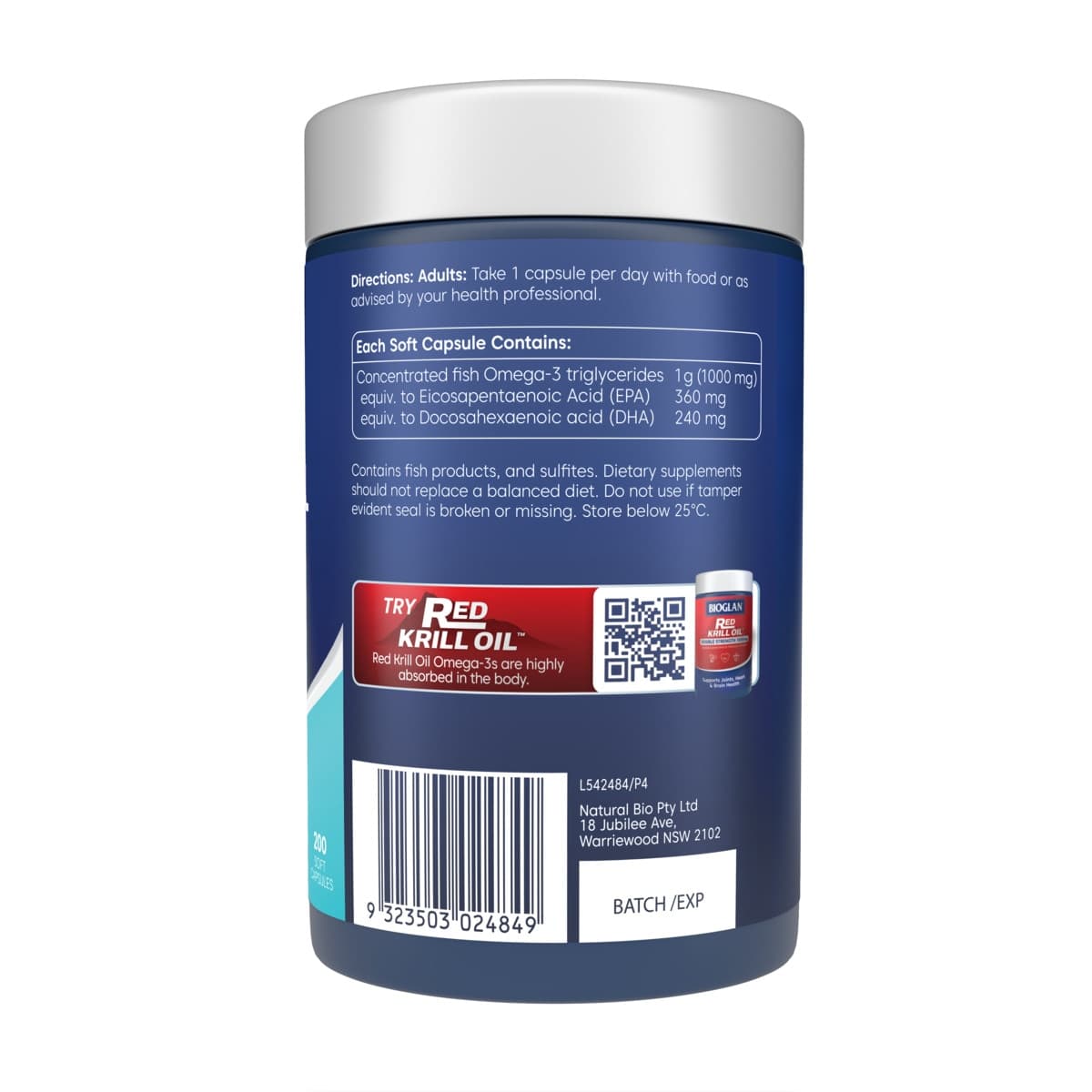 Thumbnail Bioglan Odourless Super Fish Oil Double Strength 200 Capsules
