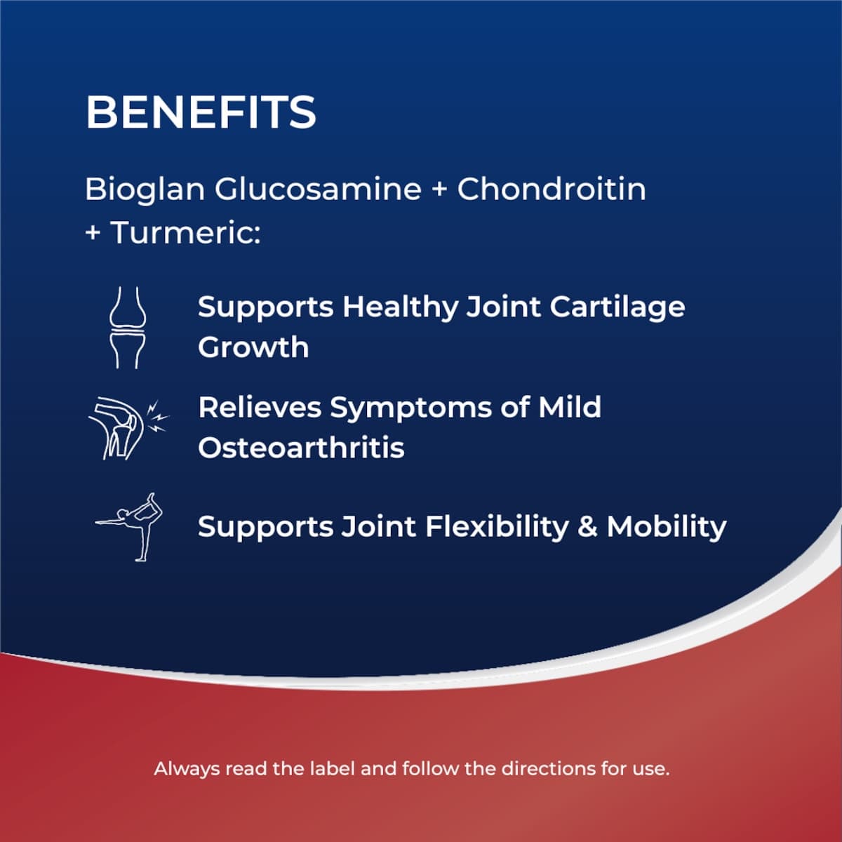 Thumbnail Bioglan Glucosamine Chondroitin + Turmeric 120 Tablets