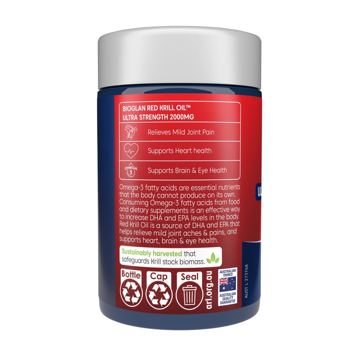 Thumbnail Bioglan Red Krill Oil High Dose 2000mg 30 Capsules