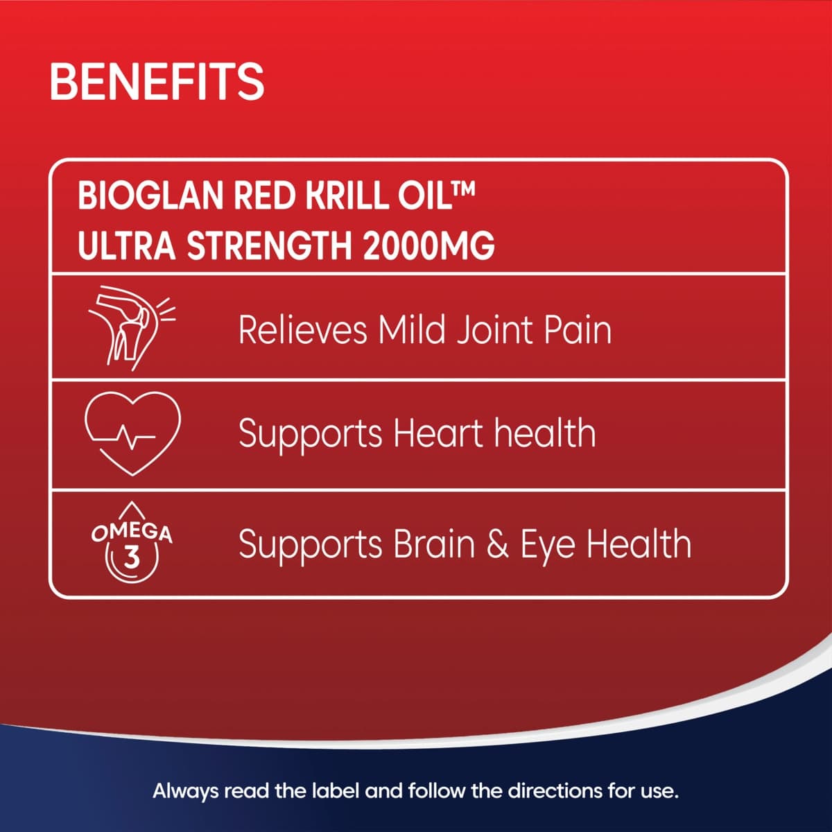 Thumbnail Bioglan Red Krill Oil High Dose 2000mg 30 Capsules