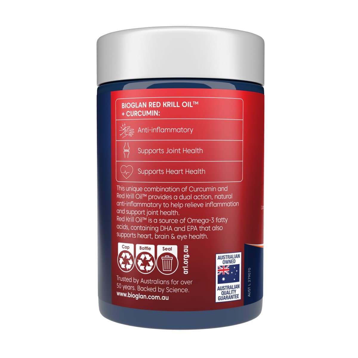 Thumbnail Bioglan Red Krill Oil + Curcumin 60 Capsules