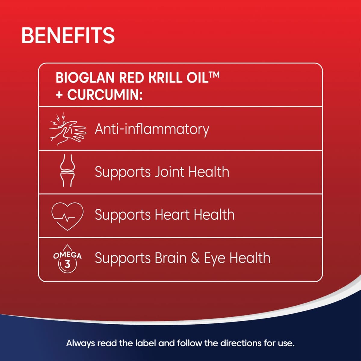 Thumbnail Bioglan Red Krill Oil + Curcumin 60 Capsules