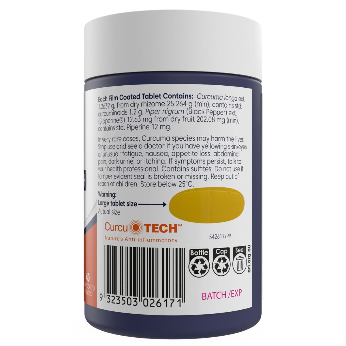 Thumbnail Bioglan Double Strength Curcumin 1200mg 40 Tablets