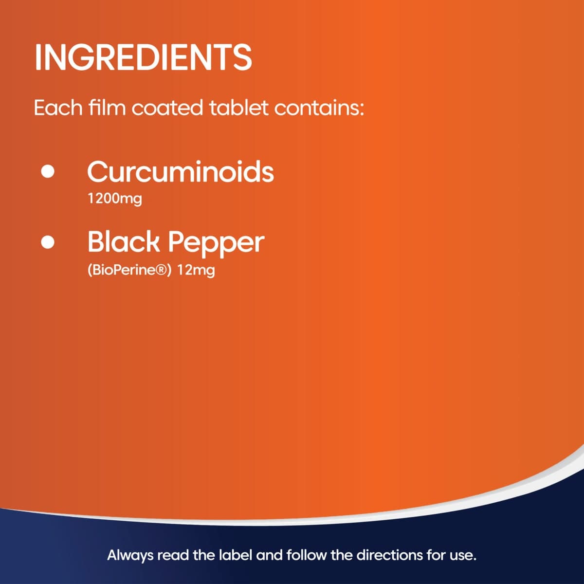 Thumbnail Bioglan Double Strength Curcumin 1200mg 40 Tablets
