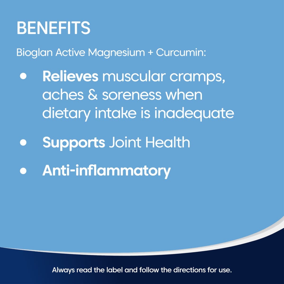 Thumbnail Bioglan Active Magnesium & Curcumin 120 Tablets