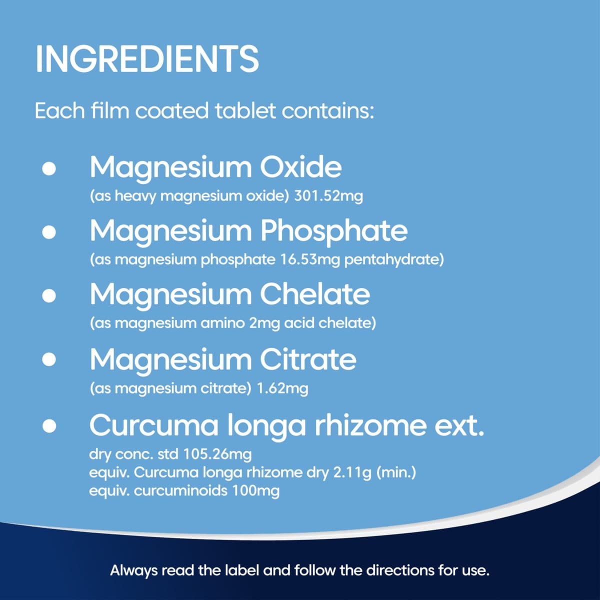 Thumbnail Bioglan Active Magnesium & Curcumin 120 Tablets