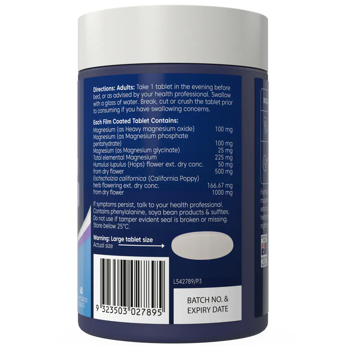 Thumbnail Bioglan Active Magnesium PM Night Formula 60 Tablets