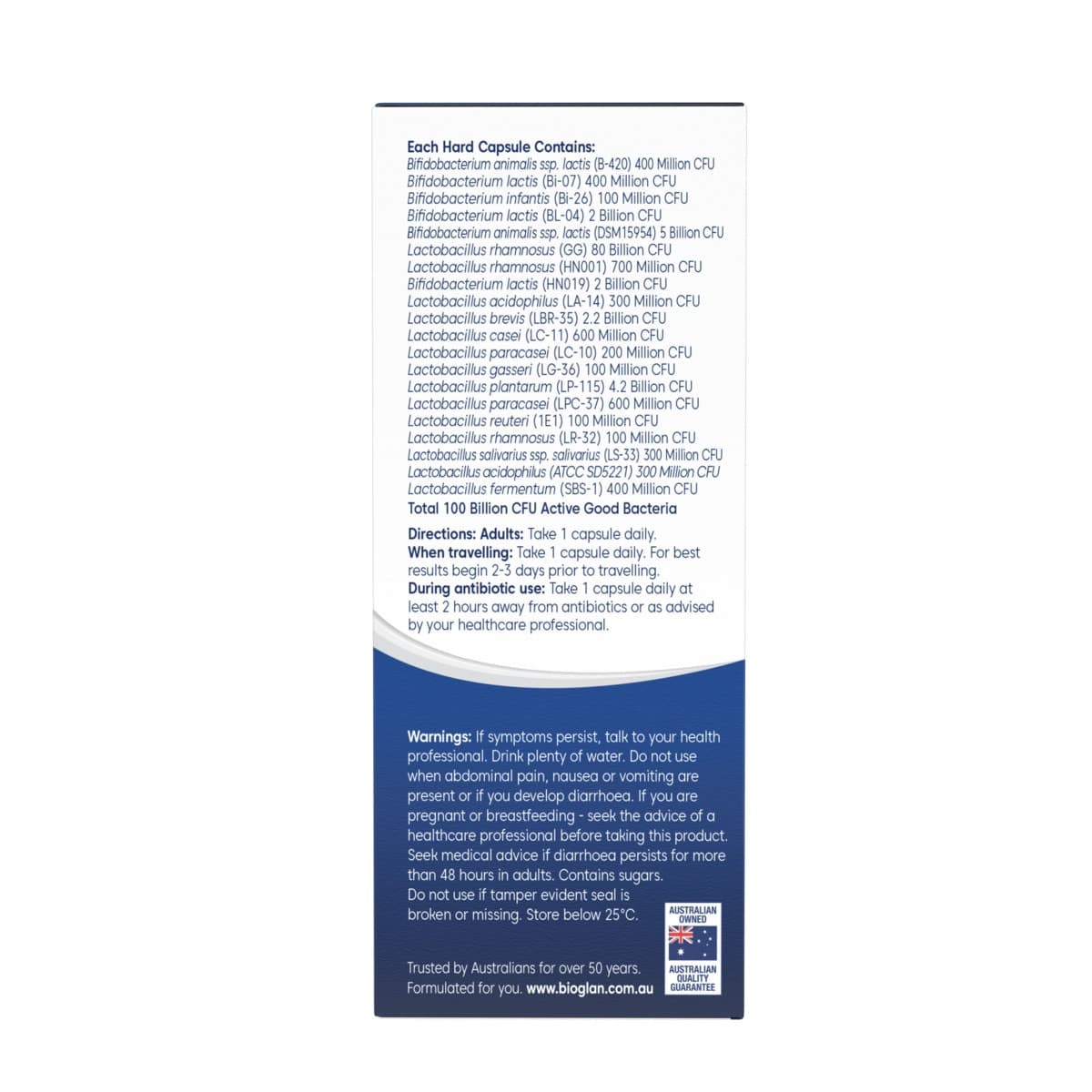 Thumbnail Bioglan Platinum Probiotics 100 Billion 60 Capsules