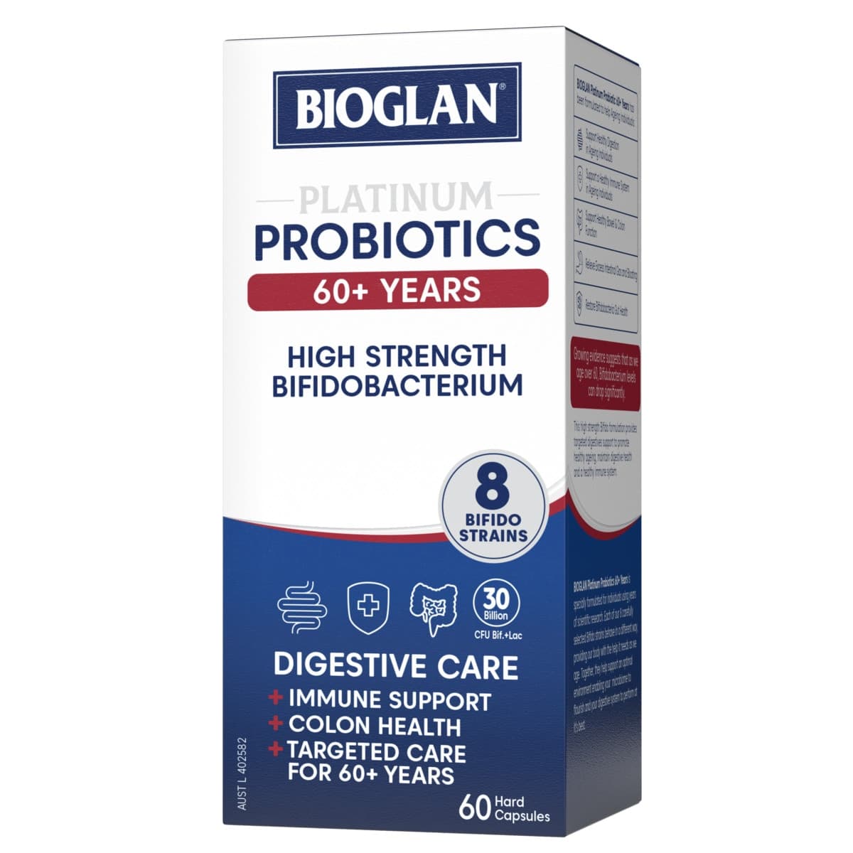 Thumbnail Bioglan Platinum Probiotics 60+ Years 60 Capsules