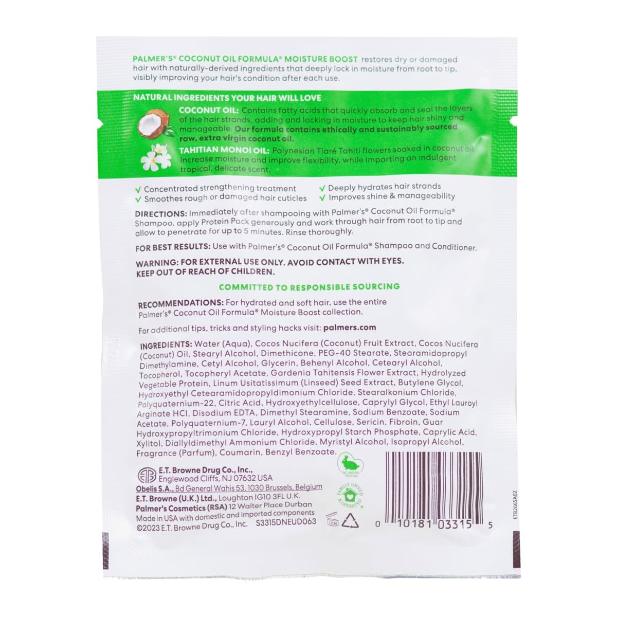 Thumbnail Palmers Coconut Oil Deep Conditioning Protein Pack 60g