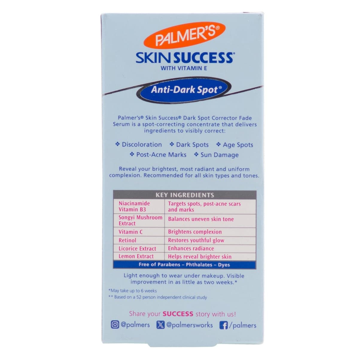 Thumbnail Palmers Skin Success Dark Spot Corrector Fade Serum 30ml