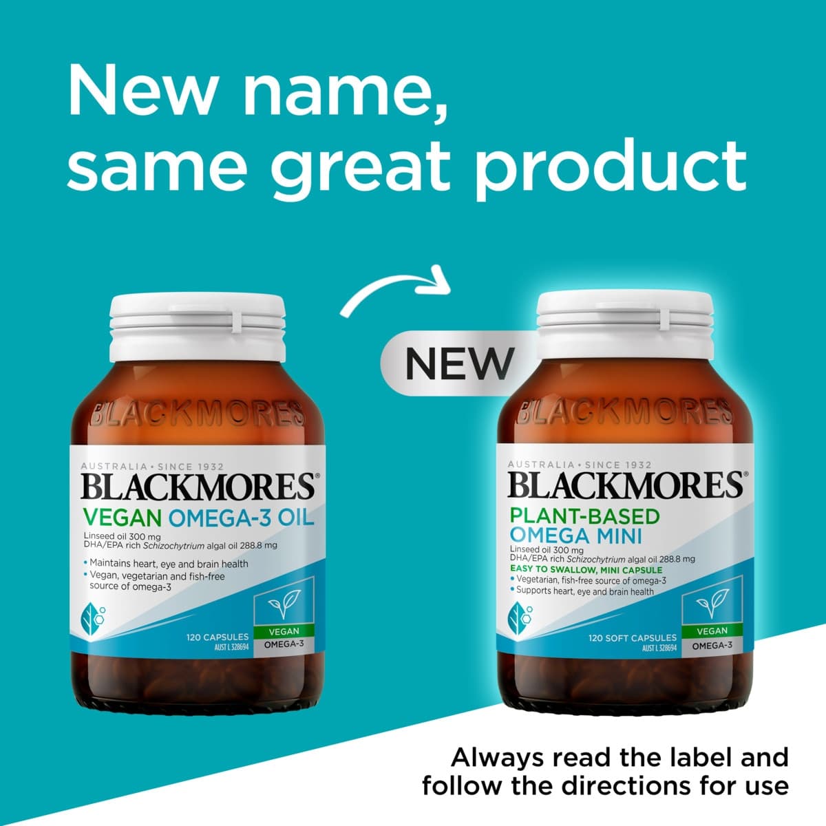 Thumbnail Blackmores Plant Based Omega Mini 120 Capsules