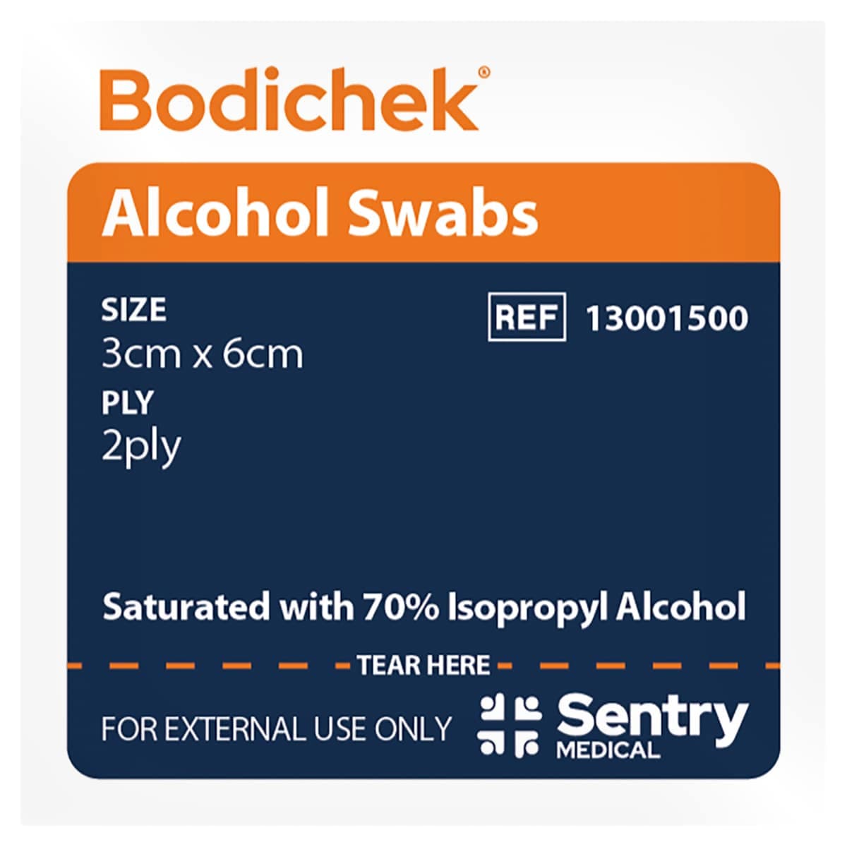 Thumbnail Bodichek Individual Alcohol Swabs 200 Pack