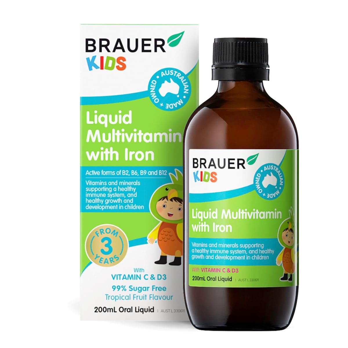 Thumbnail Brauer Kids Liquid Multivitamin with Iron 200ml