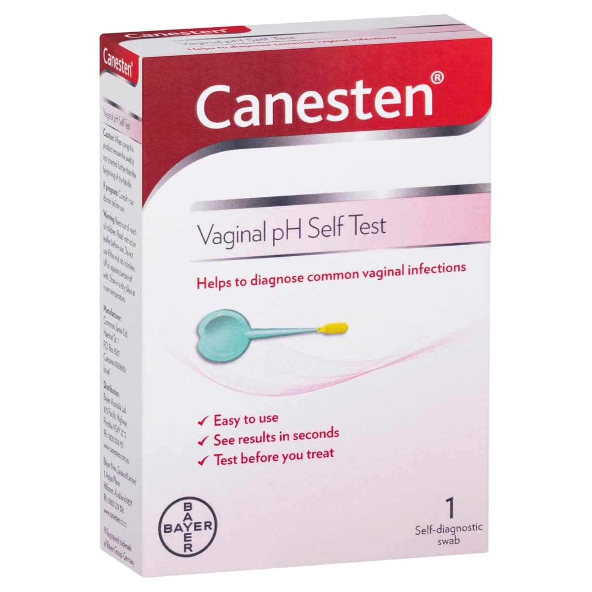 Thumbnail Canesten Vaginal pH Self Test 1 Pack