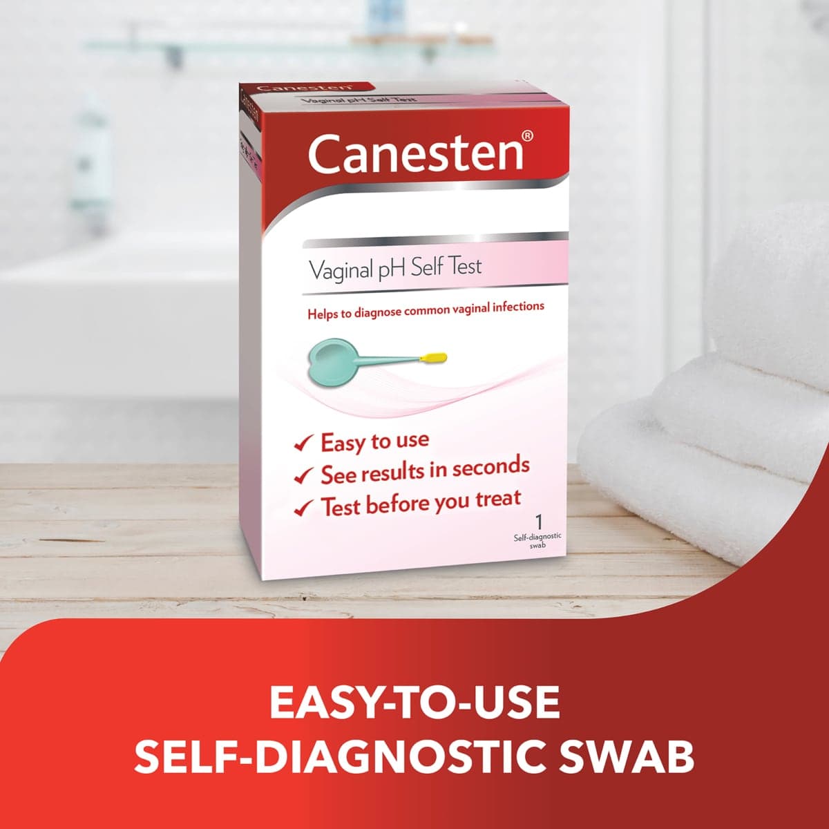 Thumbnail Canesten Vaginal pH Self Test 1 Pack
