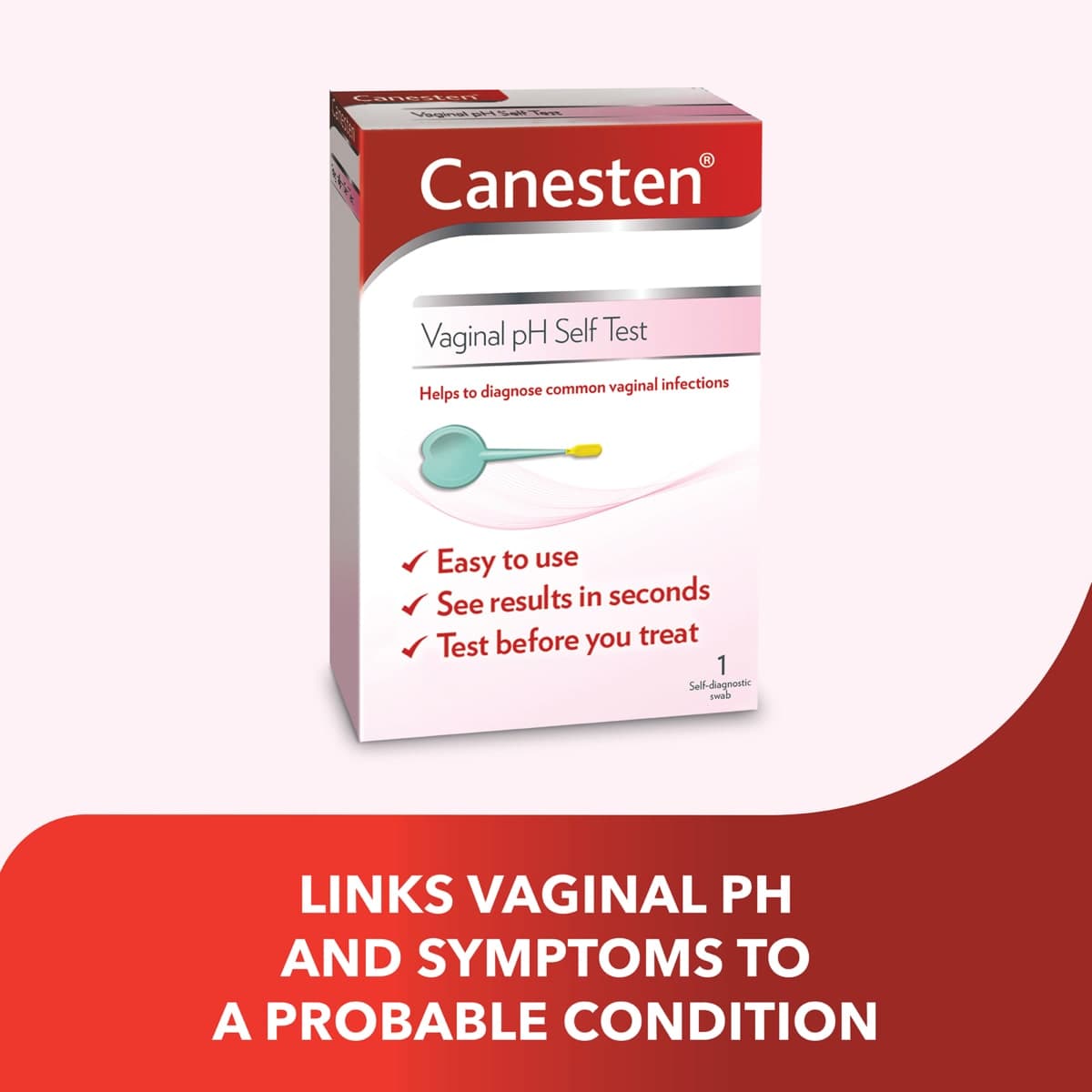 Thumbnail Canesten Vaginal pH Self Test 1 Pack