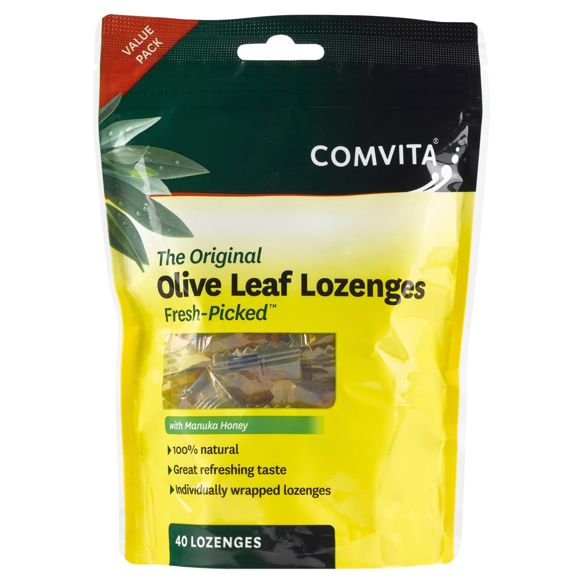 Thumbnail Comvita Olive Leaf Lozenges 40 Lozenges