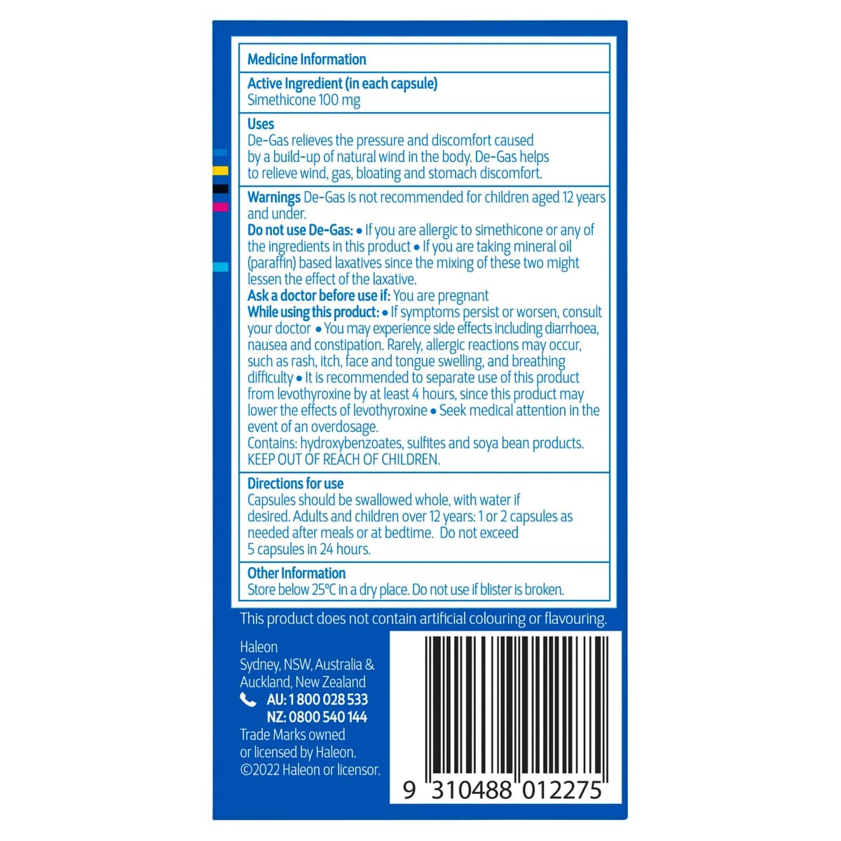 Thumbnail De-Gas Peppermint Flavour 48 Capsules