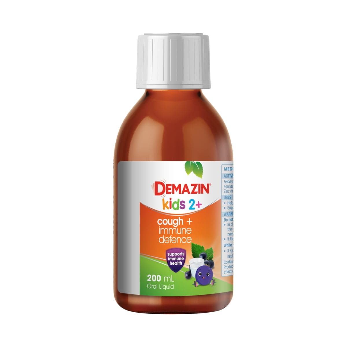Thumbnail Demazin Kids 2+ Years Cough + Immune Defence Syrup Berry 200ml
