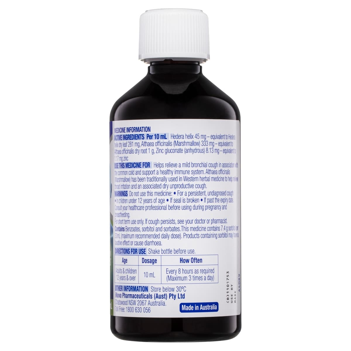Thumbnail Durotuss Lingering Cough + Immune Support Liquid 350ml