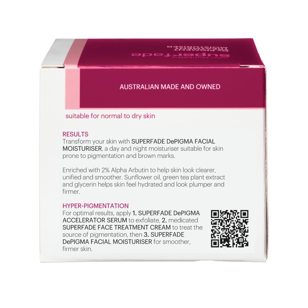 Thumbnail John Plunketts SuperFade De Pigment Moisturiser 50g