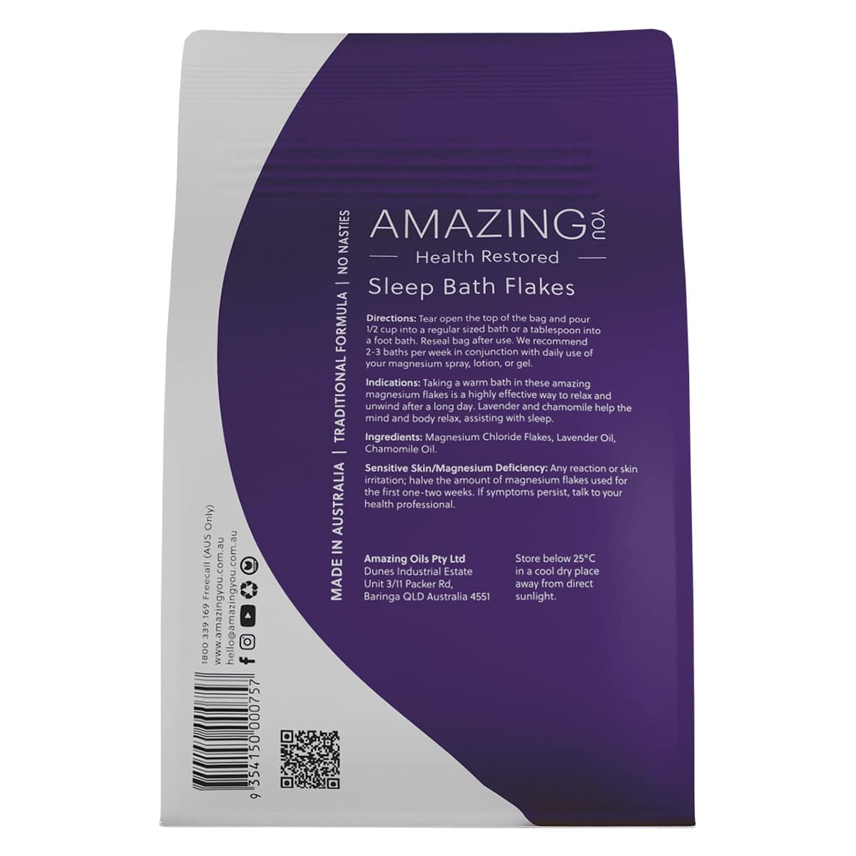 Thumbnail Amazing You Magnesium Sleep Bath Flakes Lavender & Chamomile 800g