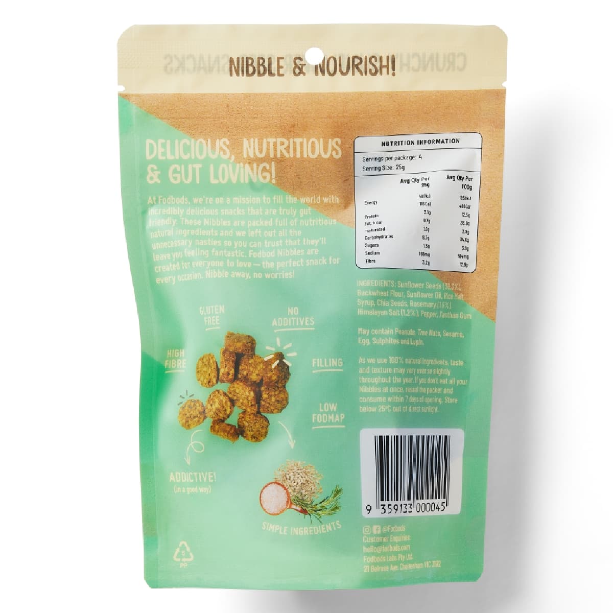 Thumbnail Fodbods Rosemary Sea Salt Nibbles 100g