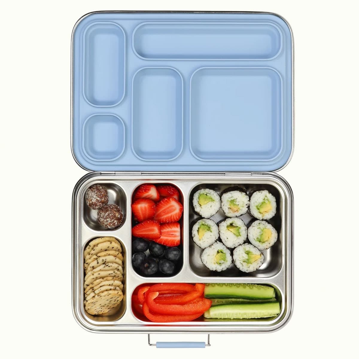 Thumbnail Ever Eco Stainless Steel 5 Compartment Bento Lunch Box Cove