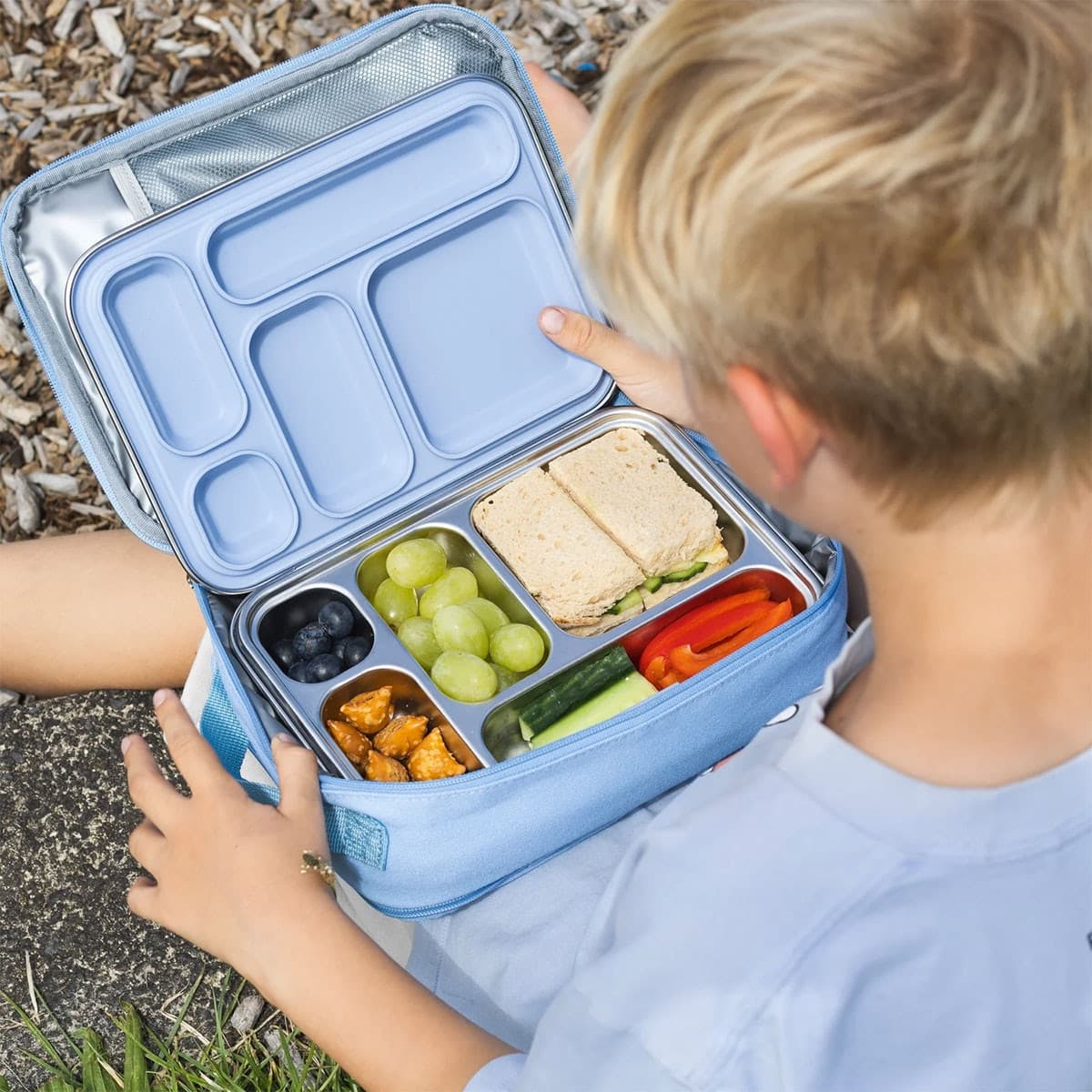 Thumbnail Ever Eco Stainless Steel 5 Compartment Bento Lunch Box Cove