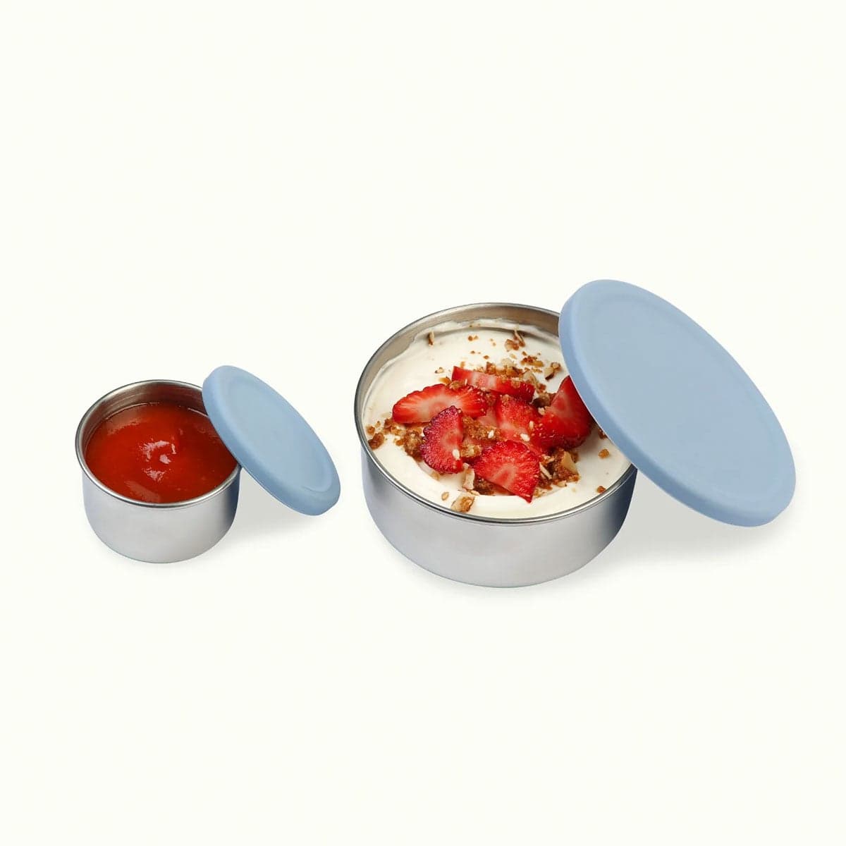 Thumbnail Ever Eco Stainless Steel Leakproof Snack Pods + Lids Cove 2 Pack