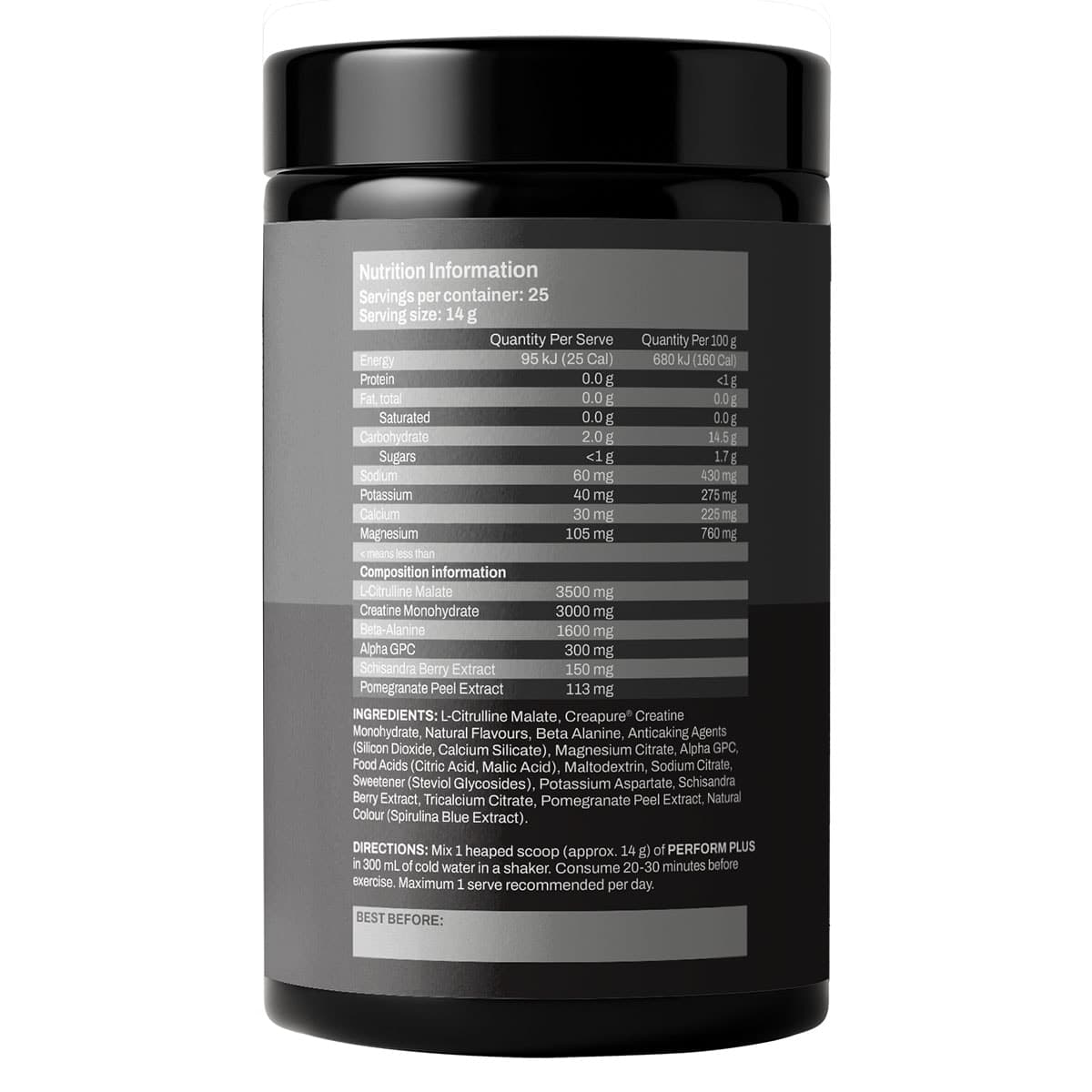 Thumbnail ATP Science Perform+ Pre-Workout Blue Raspberry 350g