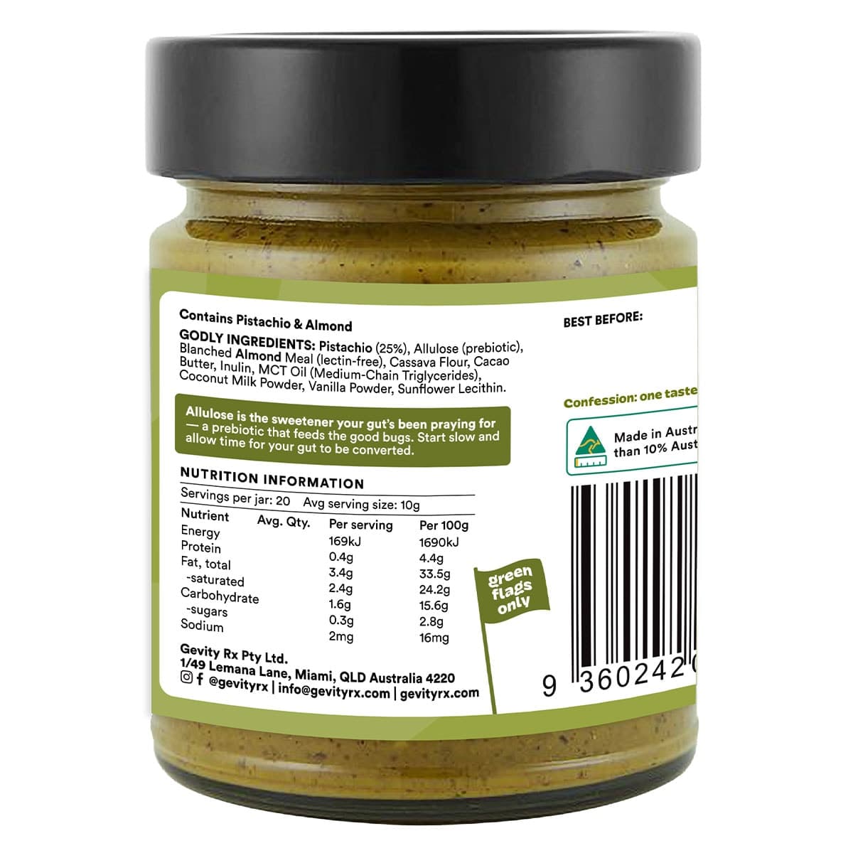 Thumbnail Gevity Rx Goodstachio (pistachio) Spread 200g