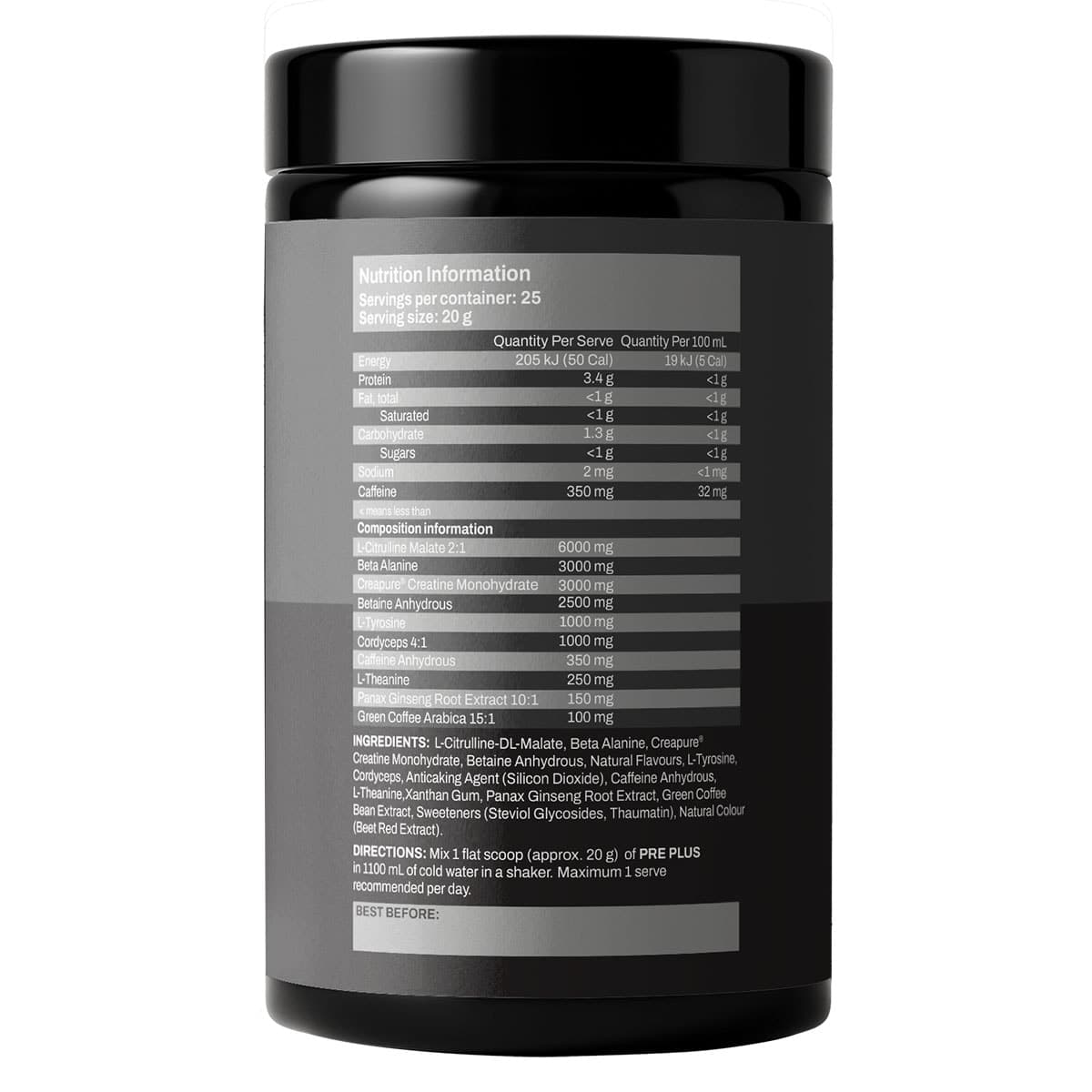 Thumbnail ATP Science PrePlus Pre-Workout Powder Strawberry Burst 500g