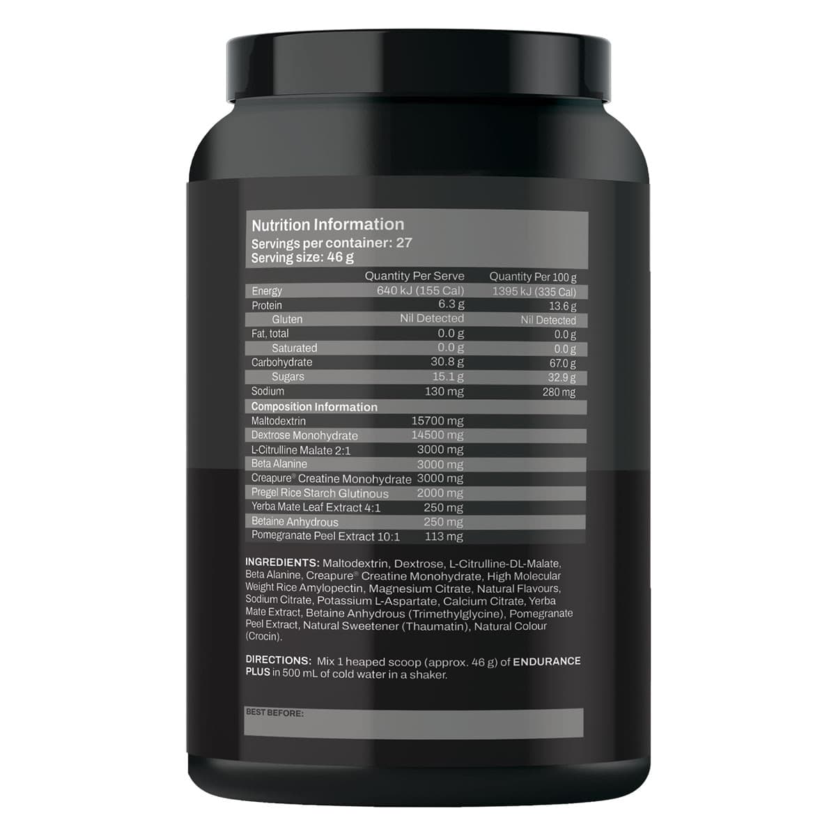 Thumbnail ATP Science Endurance Plus Pre-Workout Powder Lemon Lime 1.24kg