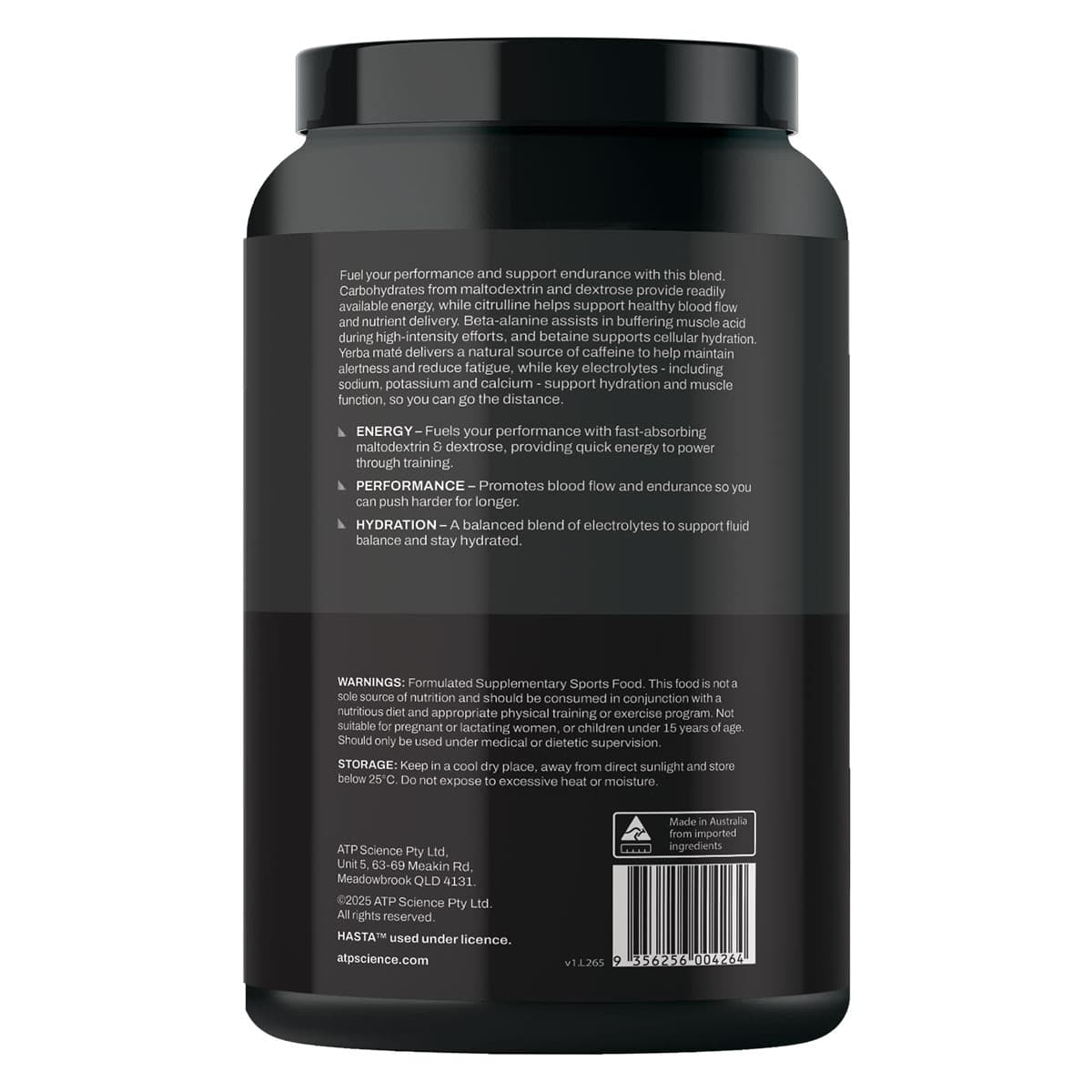 Thumbnail ATP Science Endurance Plus Pre-Workout Powder Lemon Lime 1.24kg