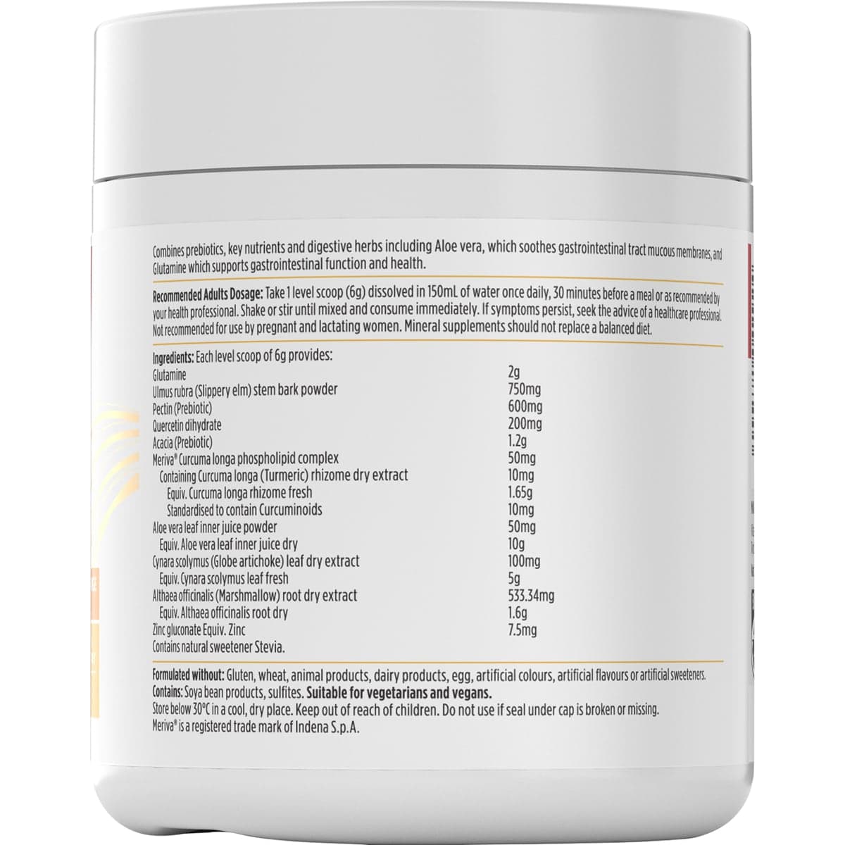 Thumbnail Nutra-Life Gut Relief Powder Mango/Orange - 180g