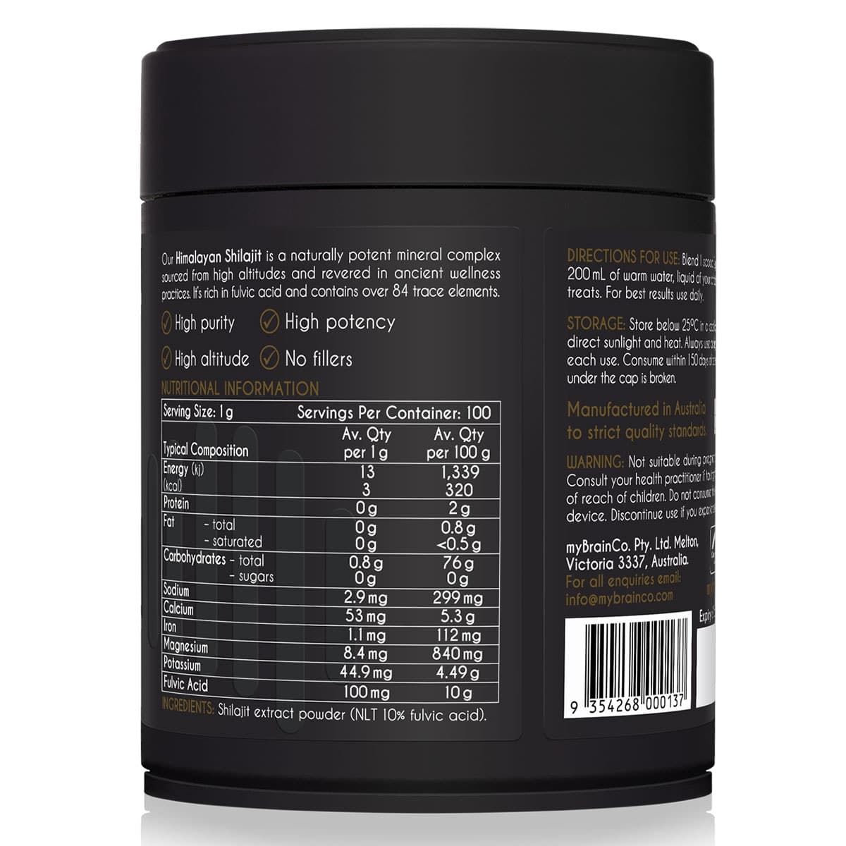 Thumbnail Mybrainco Himalayan Shilajit Mineral Complex 100g